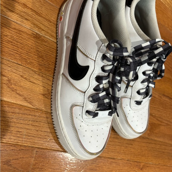 Nike Air Force 1 Low Fresh White Black Bright Crimson DJ5528-100 size youth 7